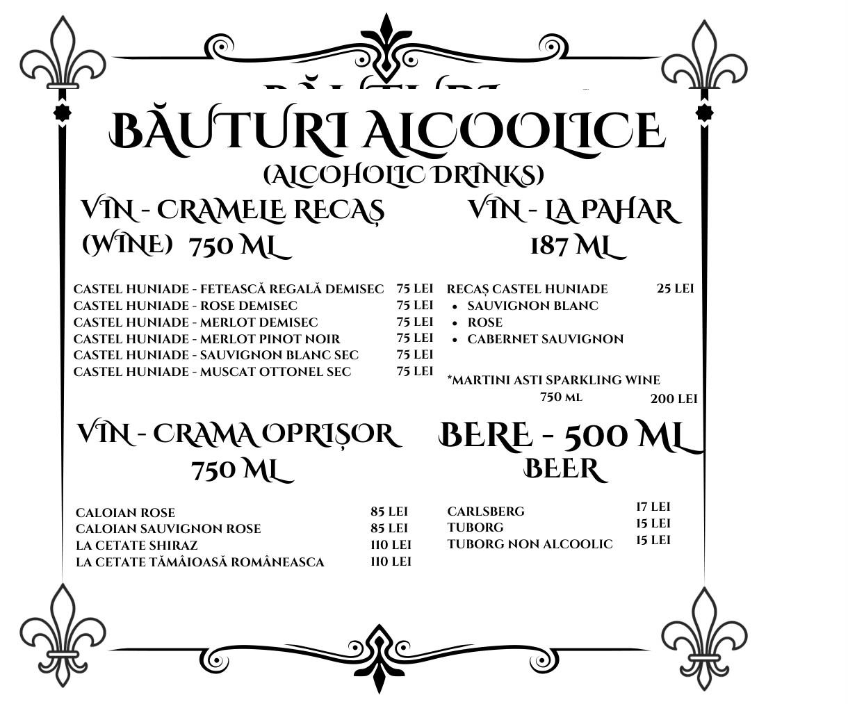 Meniu Vinuri